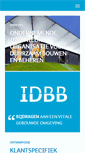 Mobile Screenshot of idbb.nl